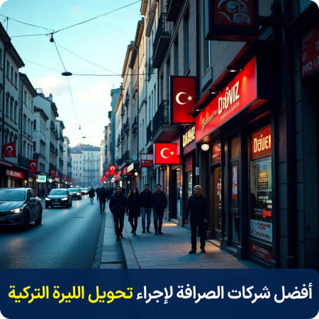 أفضل شركات الصرافة لتحويل الليرة التركية