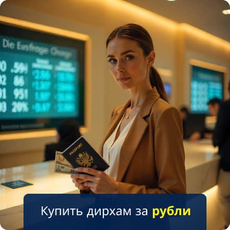 Обмен рублей на дирхамы ОАЭ