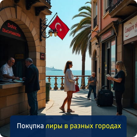 Как приобрести турецкую лиру в разных городах