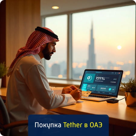 Покупка Tether (USDT) за дирхамы и рубли в Дубае