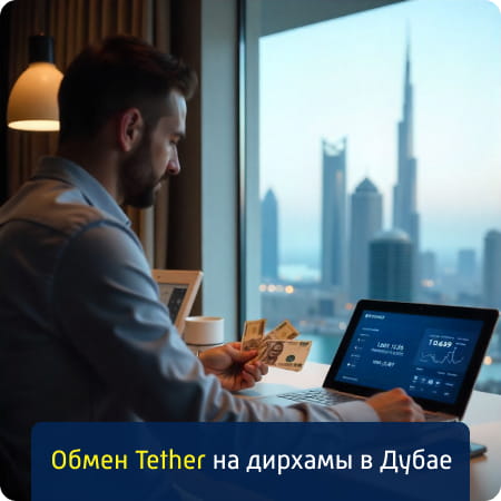 Обмен Tether на дирхамы в Дубае