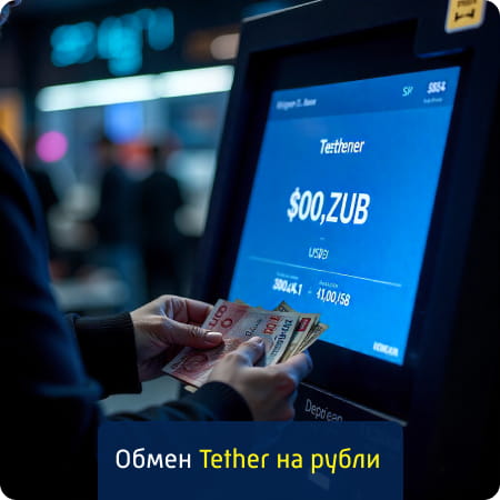 Мгновенный обмен USDT на рубли
