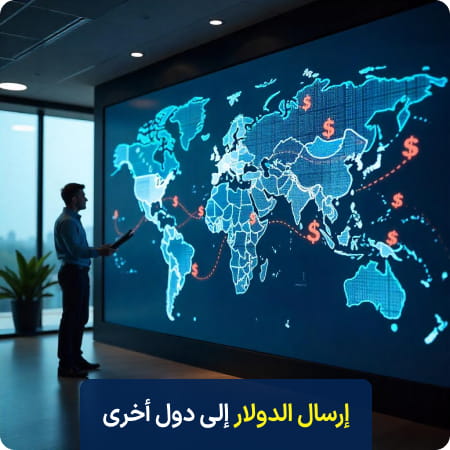 إرسال الدولار إلى الدول الأخرى