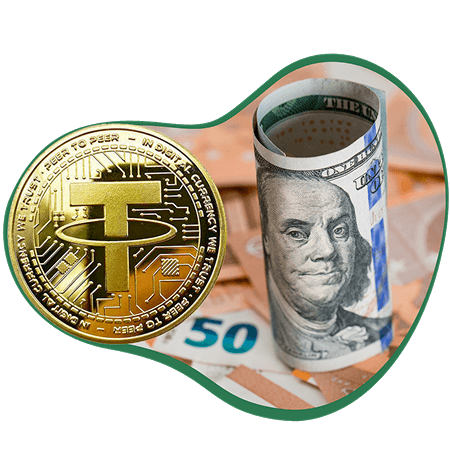 خرید تتر با دلار و یورو