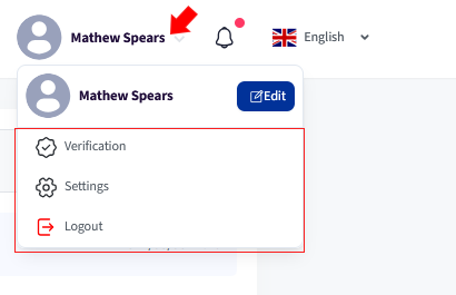 profile settings