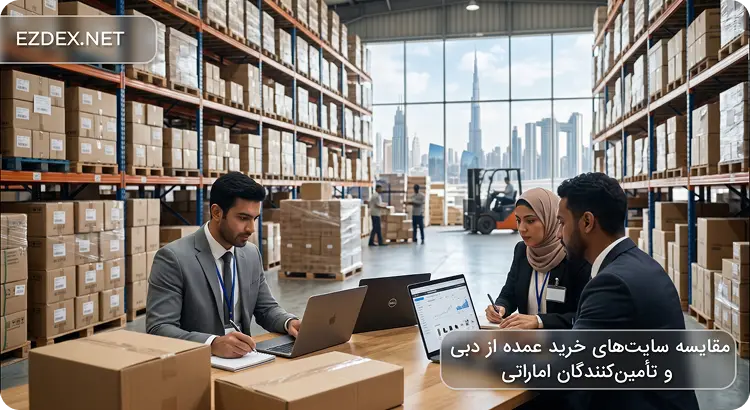 مقایسه سایت های خرید عمده از دبی و تأمین کنندگان اماراتی