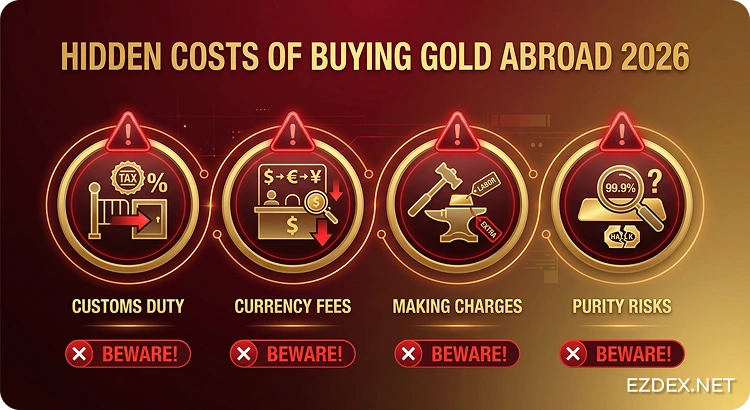 costs when buying gold abroad