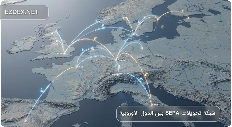 شبكة تحويلات SEPA بين الدول الأوروبية