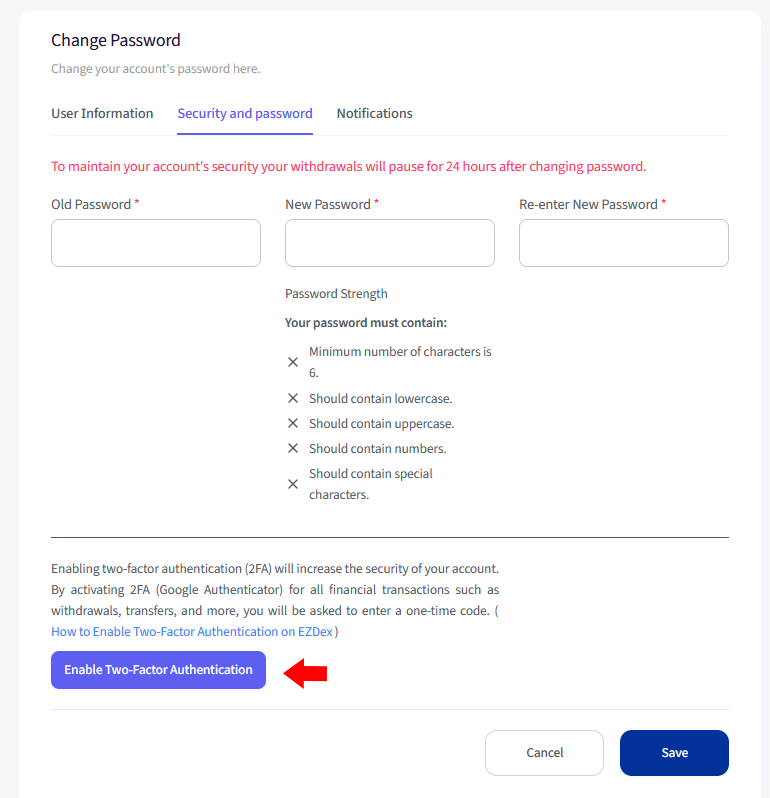 enable 2fa