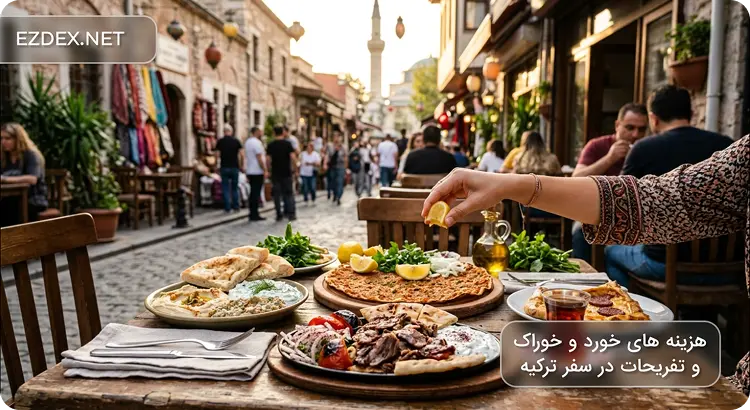 هزینه غذا در سفر به ترکیه