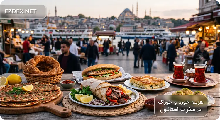 هزینه خورد و خوراک در سفر به استانبول