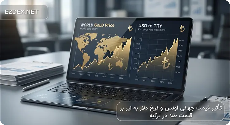 عوامل موثر بر قیمت طلا در ترکیه