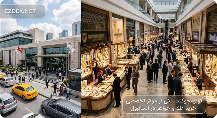 کویومجوکنت یکی از مراکز تخصصی خرید طلا و جواهر در استانبول