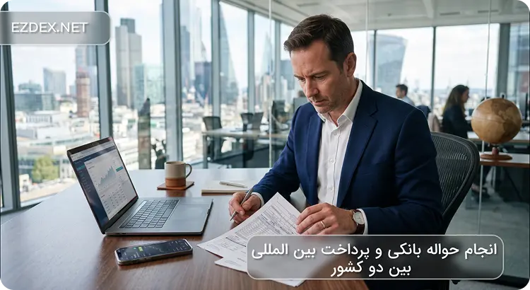 انجام حواله بانکی و پرداخت بین المللی بین دو کشور