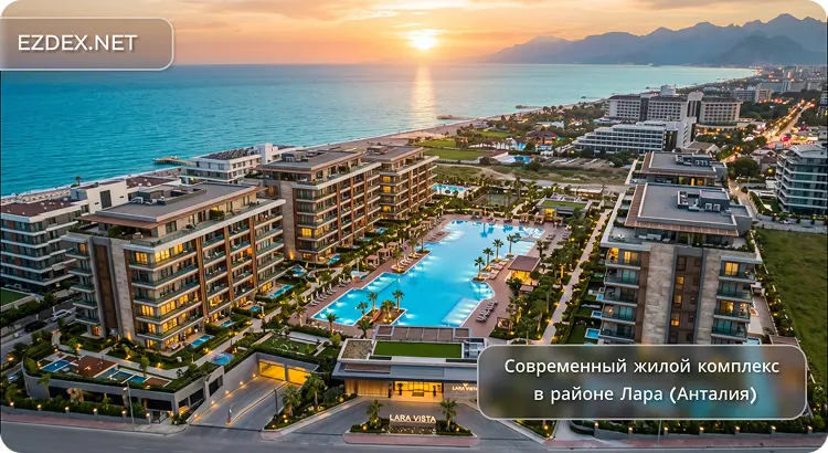  Современный жилой комплекс в районе Лара (Анталия)
