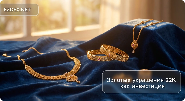 Золотые украшения 22K  как инвестиция