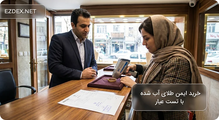 بررسی عیار طلای آب شده