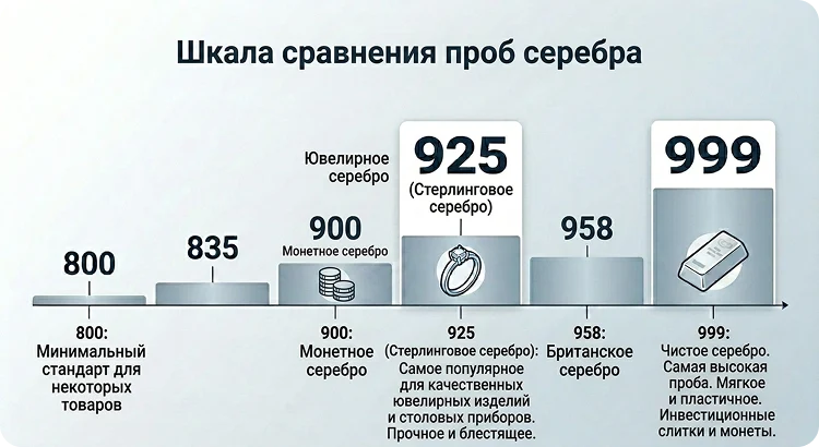 Виды проб серебра