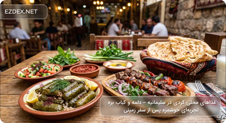 غذاهای محلی کردی در سلیمانیه