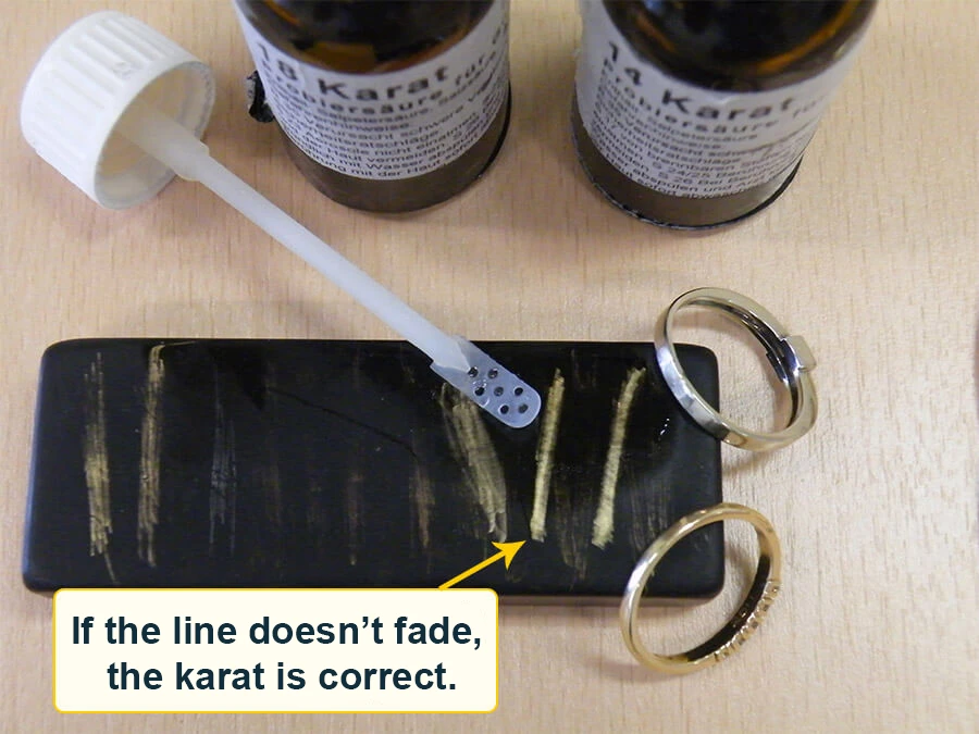 touhstone test for karat