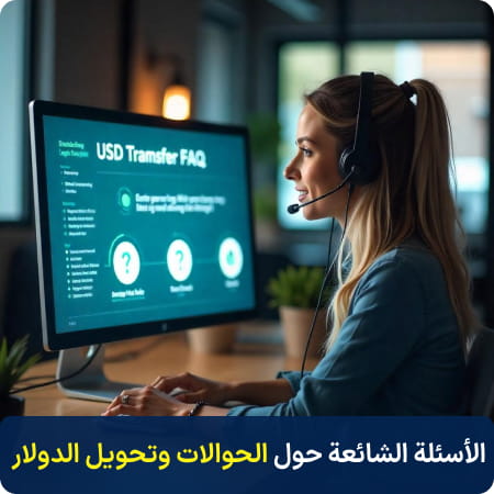الأسئلة المتكررة حول تحويل الدولار