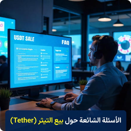 الأسئلة الشائعة حول بيع التيثر (Tether)