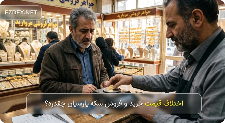 تفاوت قیمت خرید و فروش سکه پارسیان